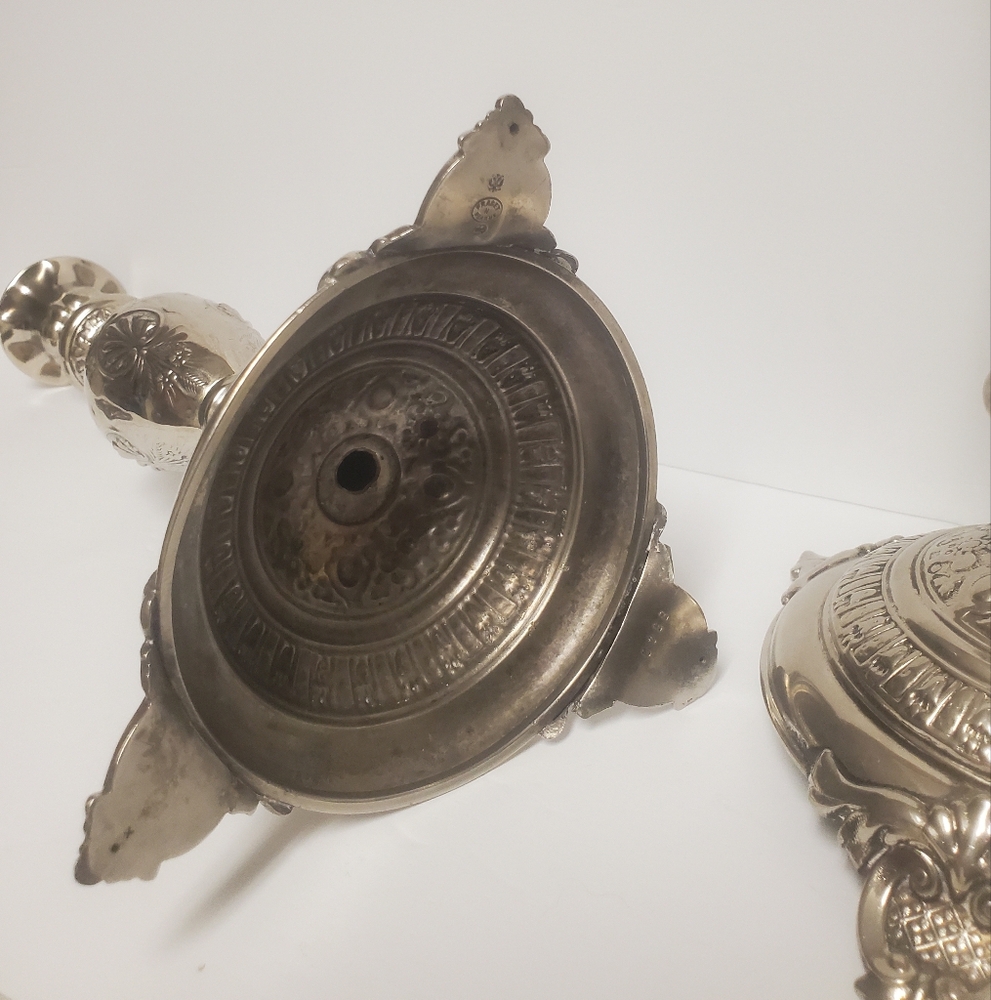 Silver Plated Candlesticks - Picture 9 of 12